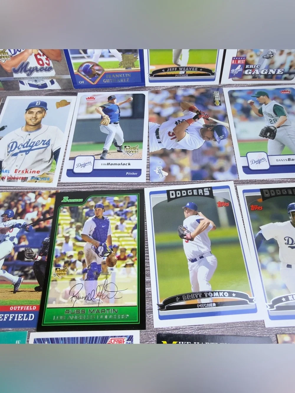 LA Dodgers Card Lot 24x Sheffield Gagne Russell Martin +
